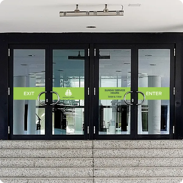 Perforated Window Graphics