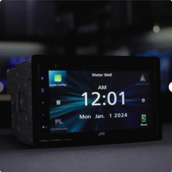 JVC KW-V660BT 6.75" DVD Receiver with Apple CarPlay and Android Auto