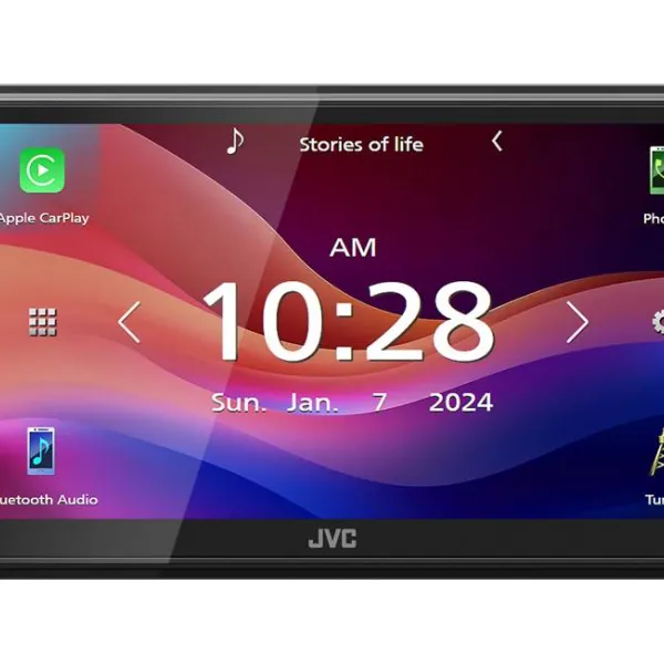JVC KW-M590BT 6.8" Digital Multimedia Receiver with Apple CarPlay and Android Auto