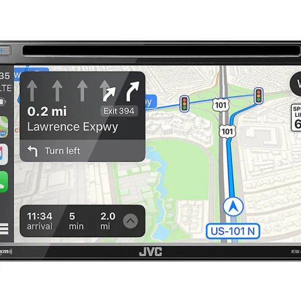 JVC KW-V960BW 6.8" DVD Receiver with Wireless Apple CarPlay and Android Auto