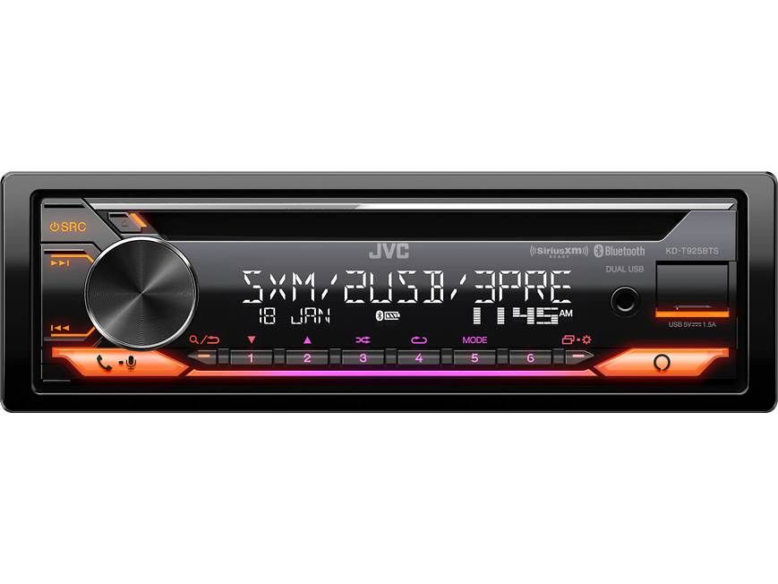 JVC KD-T925BTS CD Receiver with Bluetooth, Amazon Alexa, and 5V Preamp Outputs