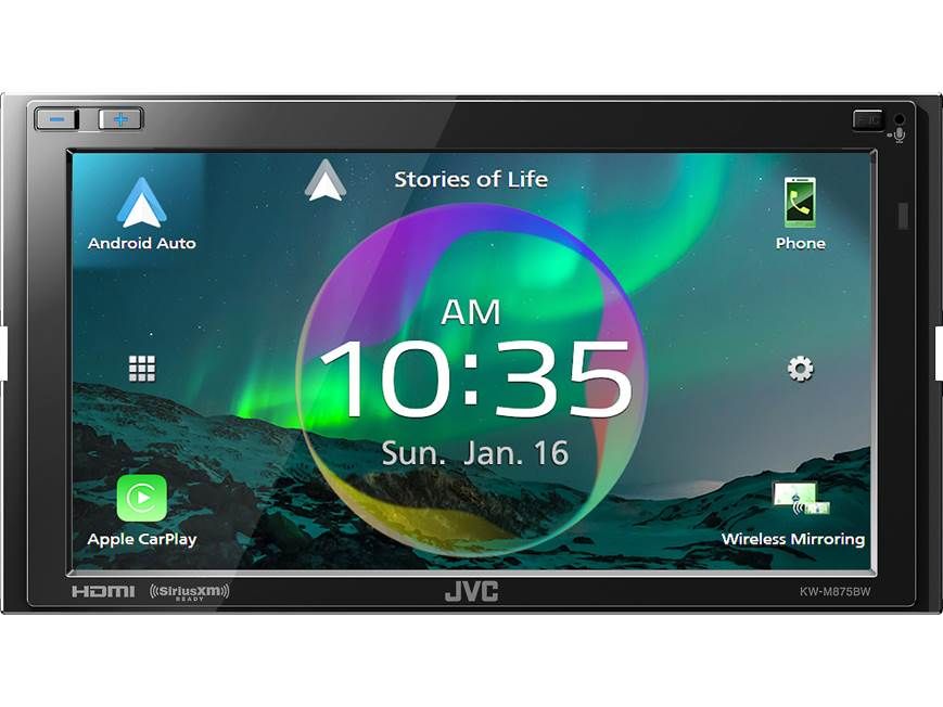 JVC KW-M875BW 6.75" Wireless CarPlay & Android Auto Receiver