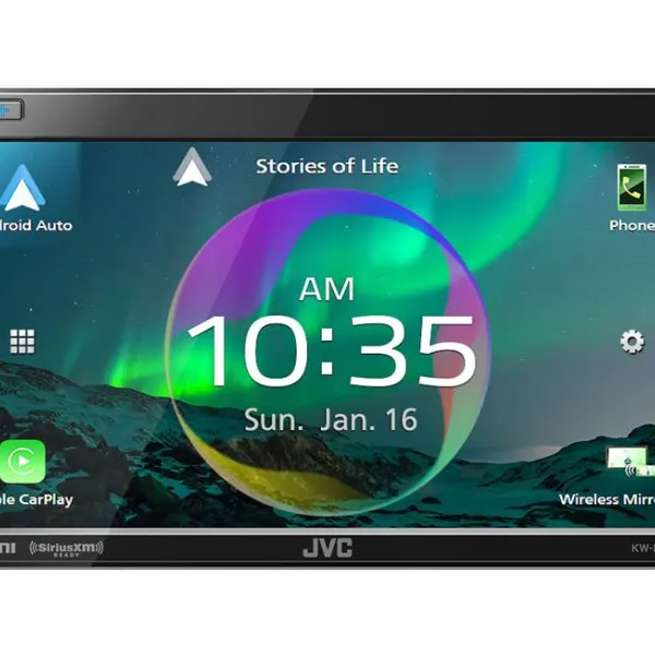 JVC KW-M875BW 6.75" Wireless CarPlay & Android Auto Receiver