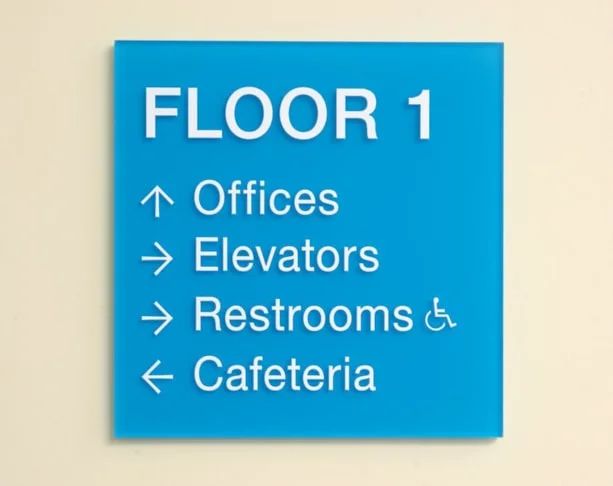Professional Wayfinding & Room Number Signage 5