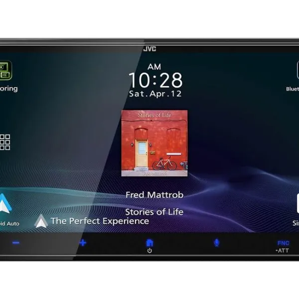 JVC KW-M795BW 6.9" HD Digital Multimedia Receiver with Wireless CarPlay and Android Auto
