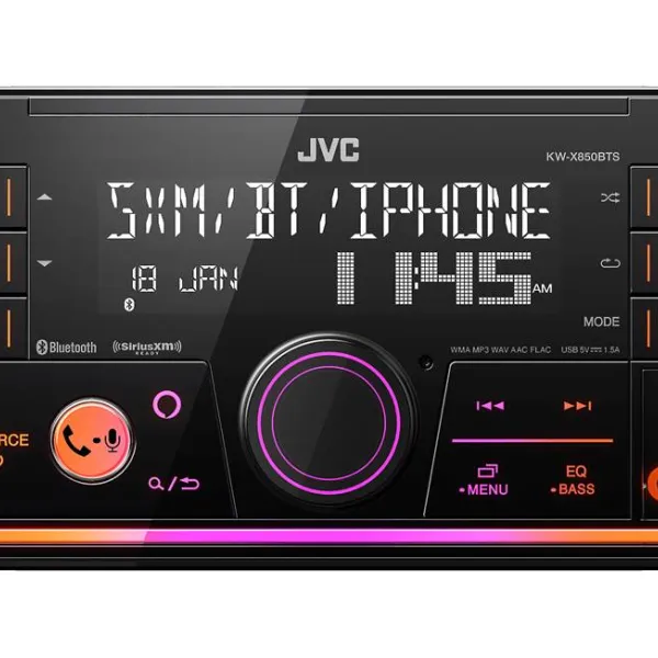 JVC KW-X850BTS Double-DIN Digital Media Receiver with Bluetooth and Amazon Alexa
