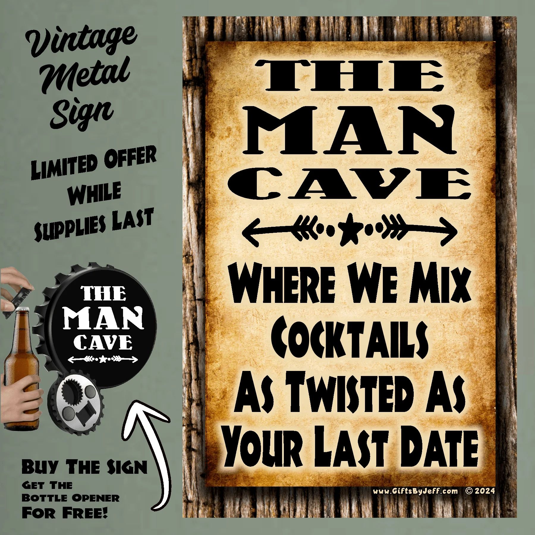 Man Cave, We Mix Cocktails As Twisted FBO