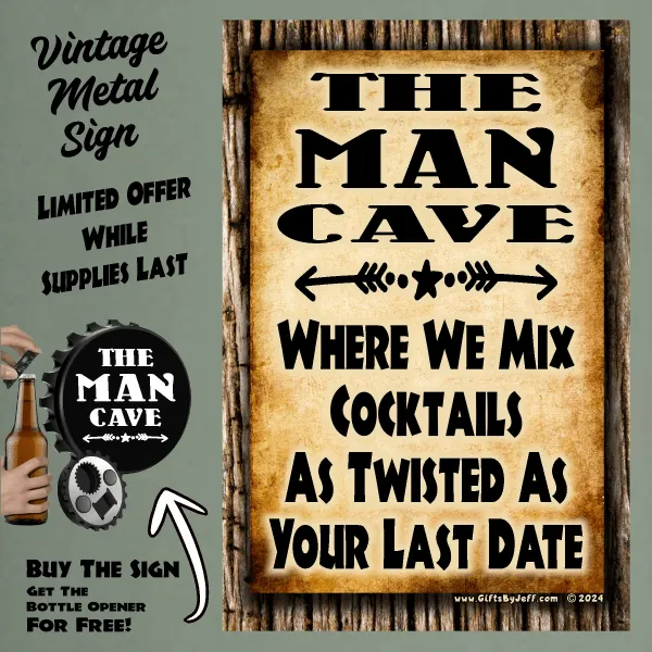 Man Cave, We Mix Cocktails As Twisted FBO
