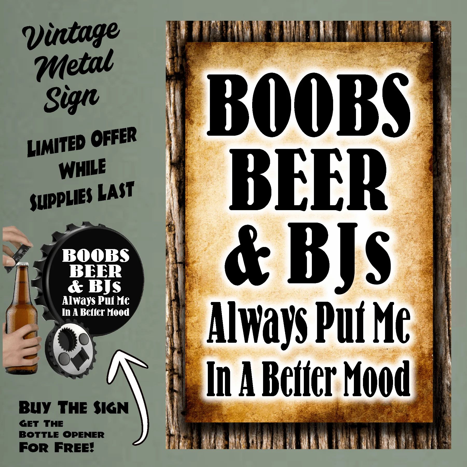 Boobs, Beer & BJs - Always Put Me In A Better Mood FBO