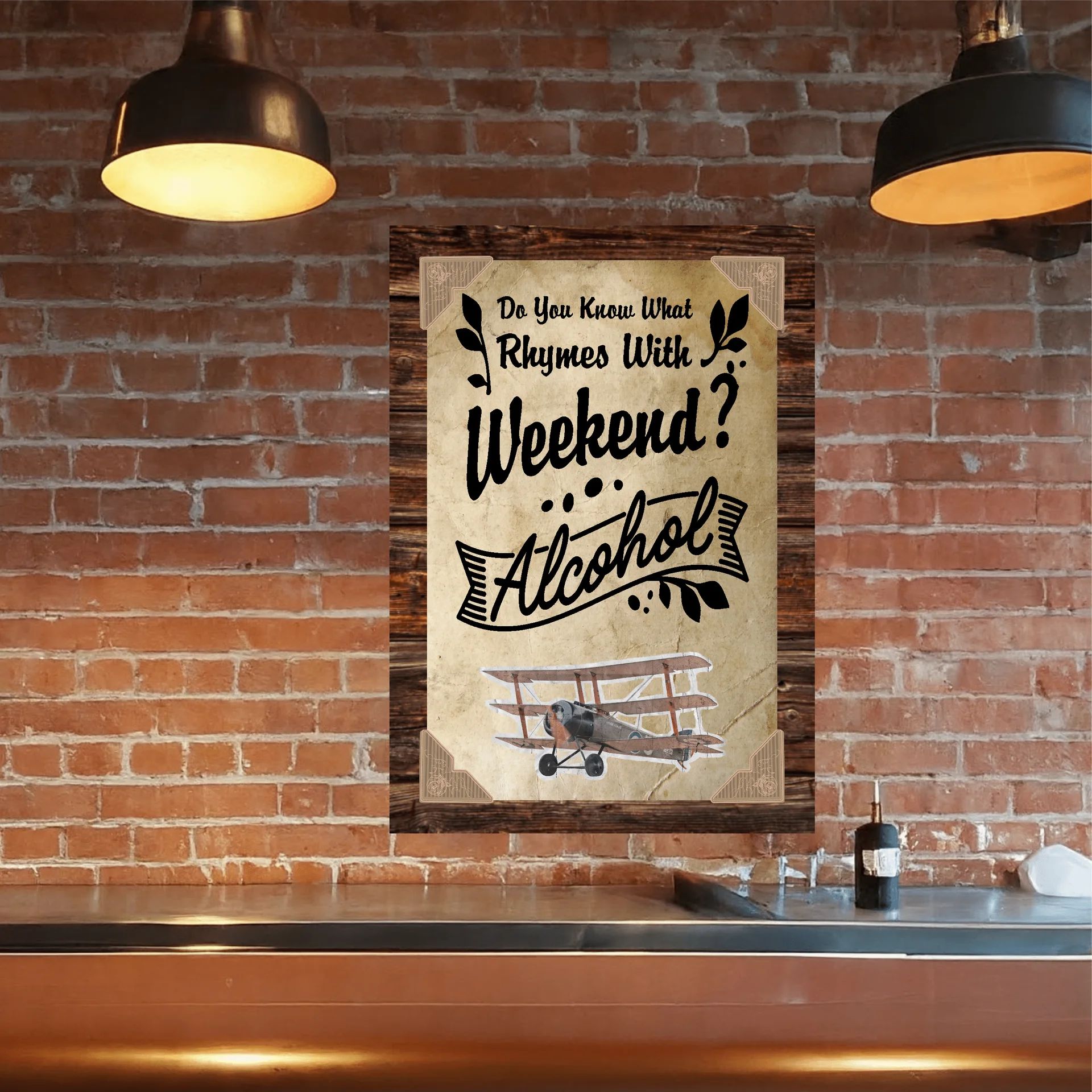 Do You Know What Rhymes With Weekend? Alcohol (plane) 2