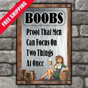 Boobs, Proof That Men Can Focus On Two Things At Once