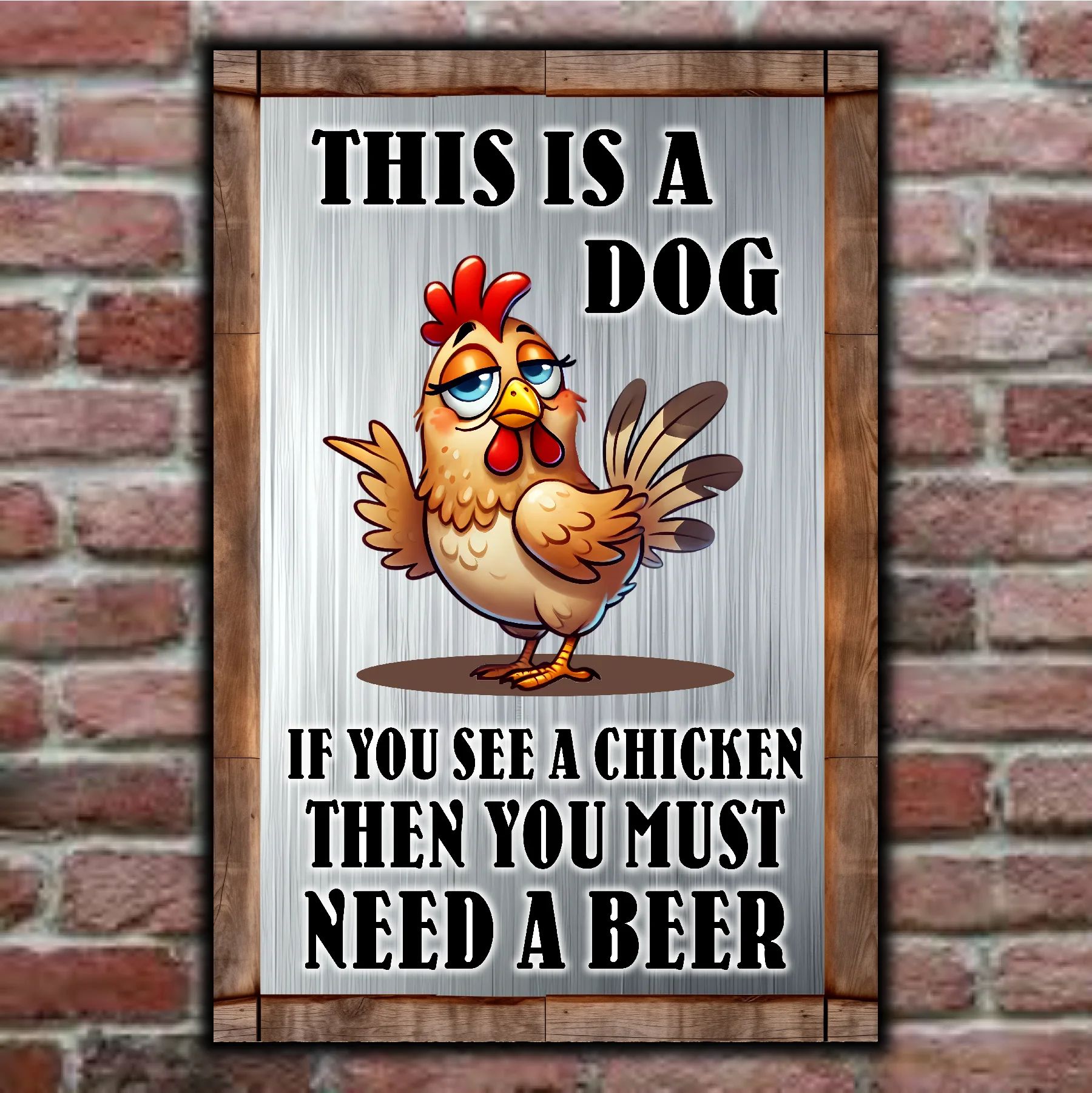 This Is A Dog, If You See A Chicken, Then You Must Need A Beer 6