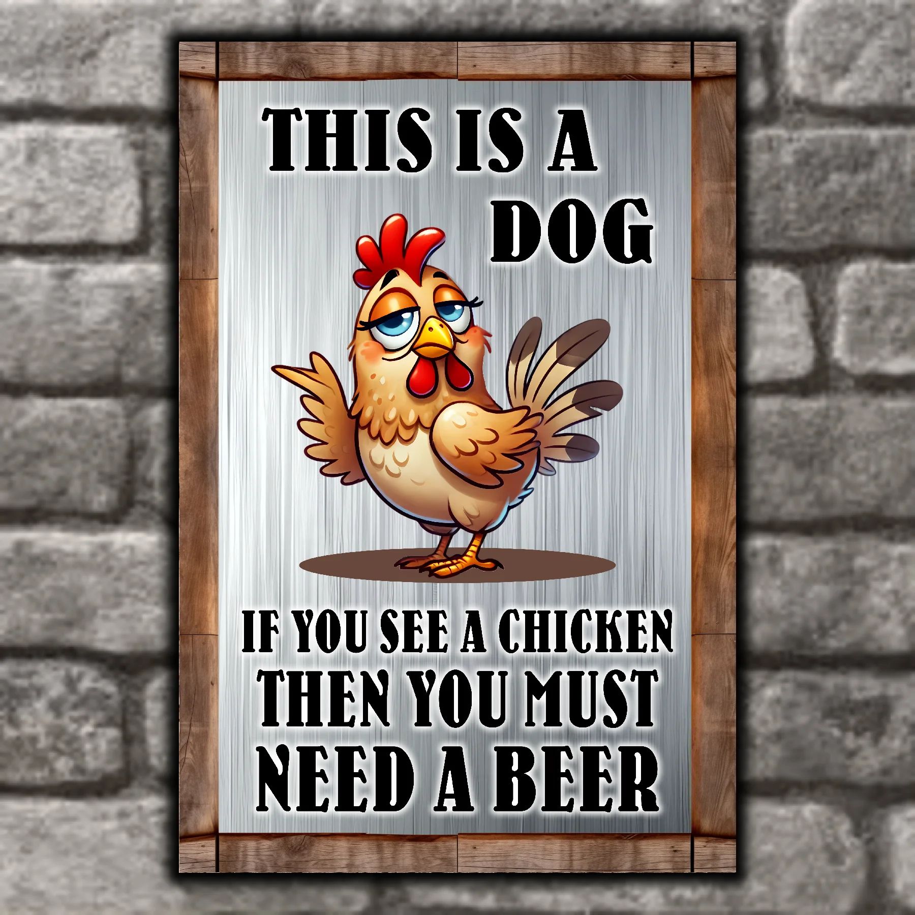 This Is A Dog, If You See A Chicken, Then You Must Need A Beer 8