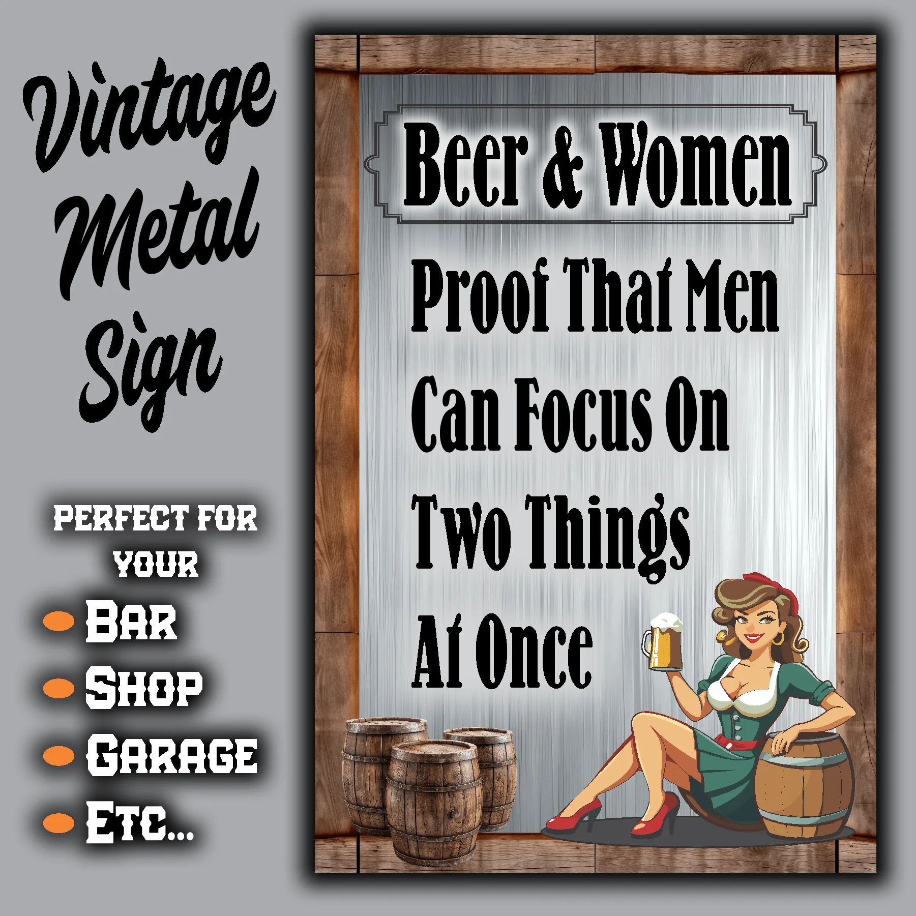 Beer & Women, Proof That Men Can Focus On Two Things At Once