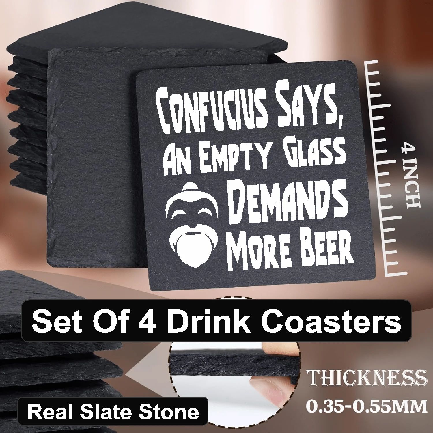 Confucius Says, An Empty Glass Demands More Beer