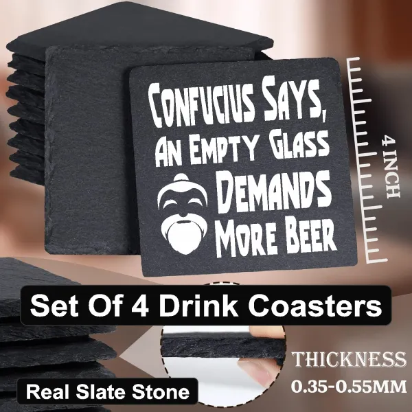 Confucius Says, An Empty Glass Demands More Beer