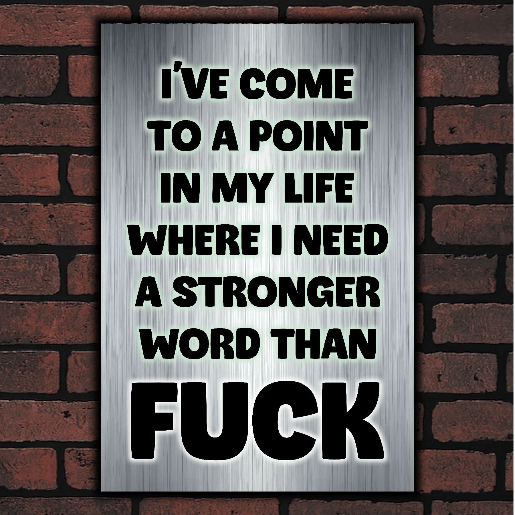 A POINT IN MY LIFE WHERE I NEED A STRONGER WORD THAN FUCK