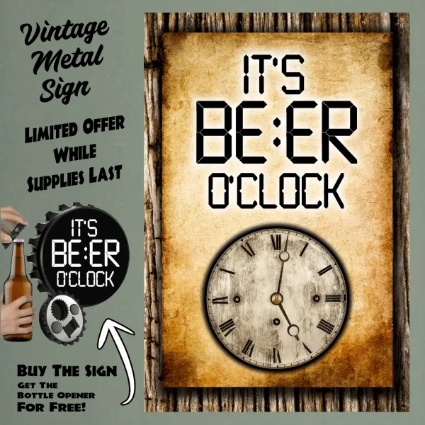 It's BEER O'clock (clock) FBO