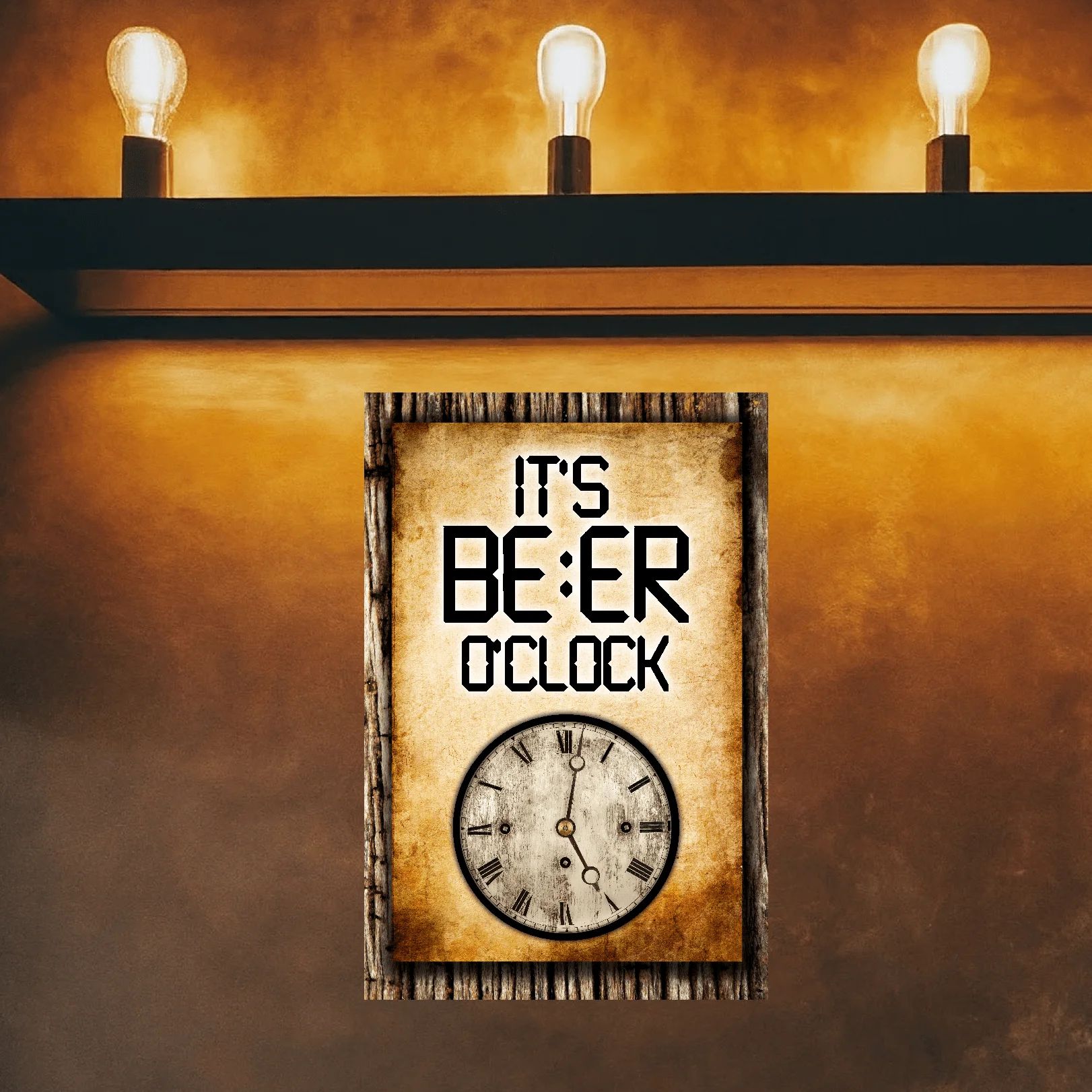 It's BEER O'clock (clock) FBO 5