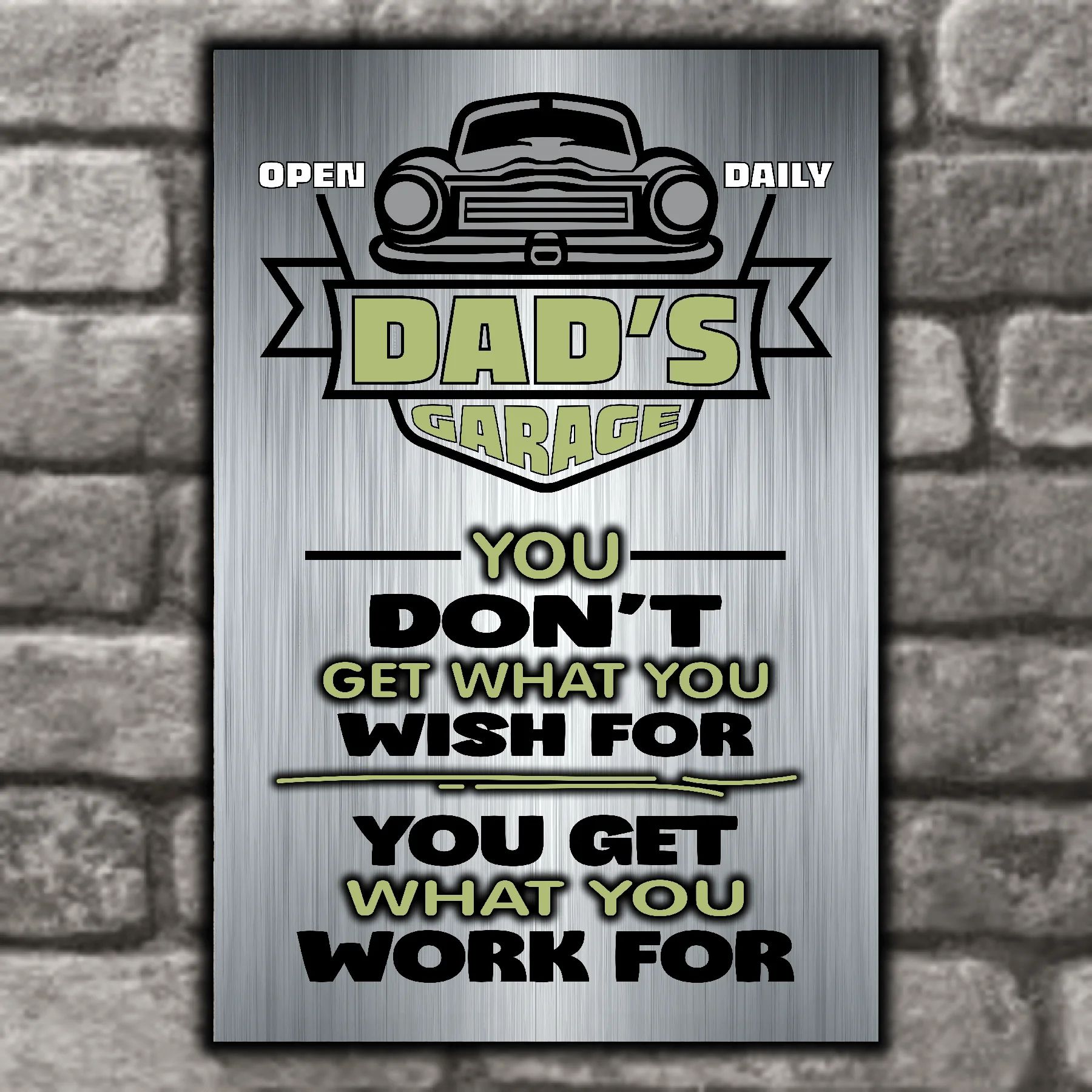 DAD's GARAGE ~ You Get What You Work For 7