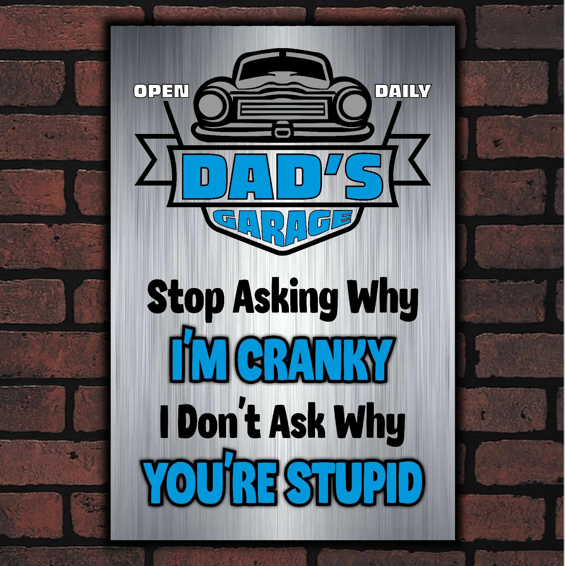 DAD's GARAGE ~ I Don't Ask Why You're Stupid