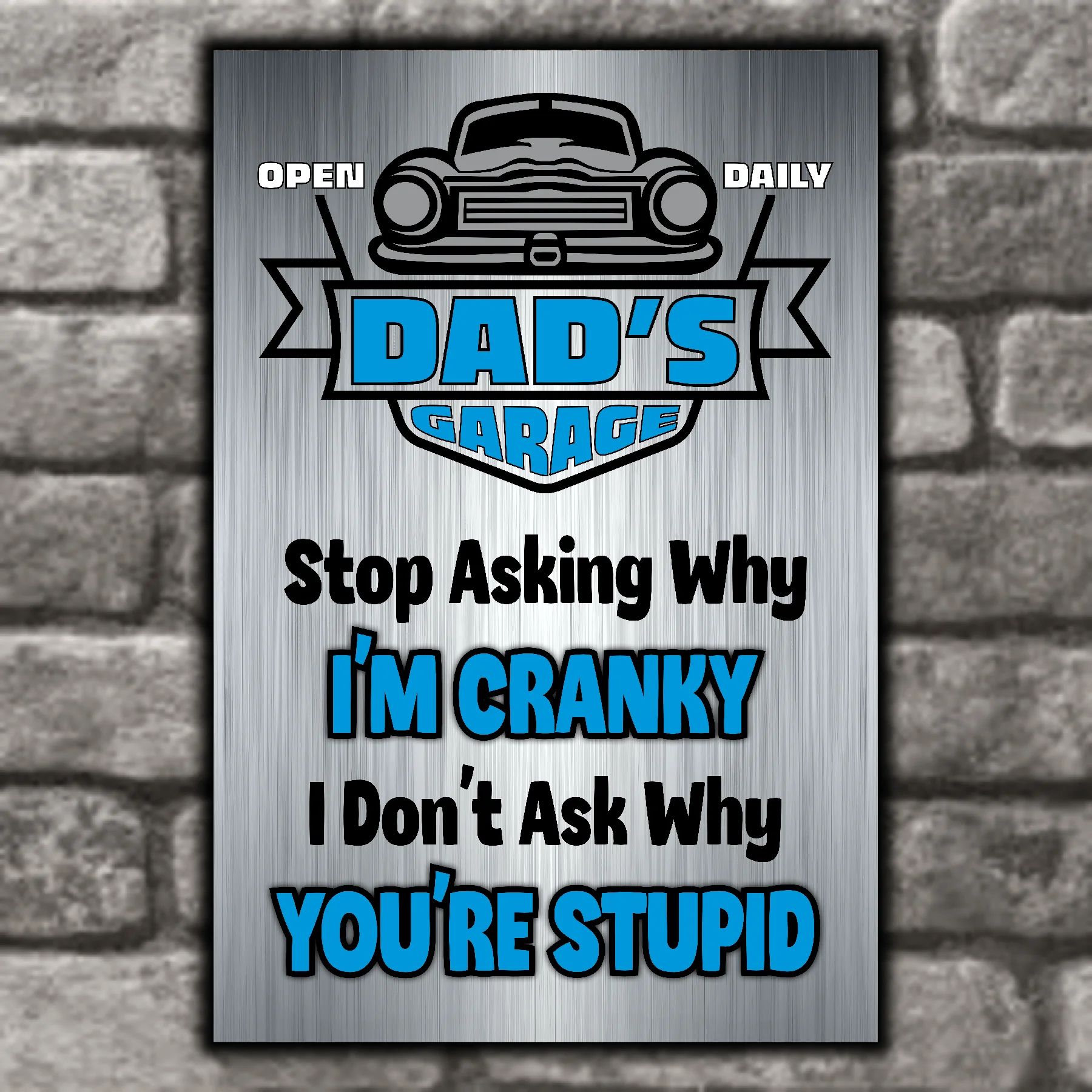 DAD's GARAGE ~ I Don't Ask Why You're Stupid 7