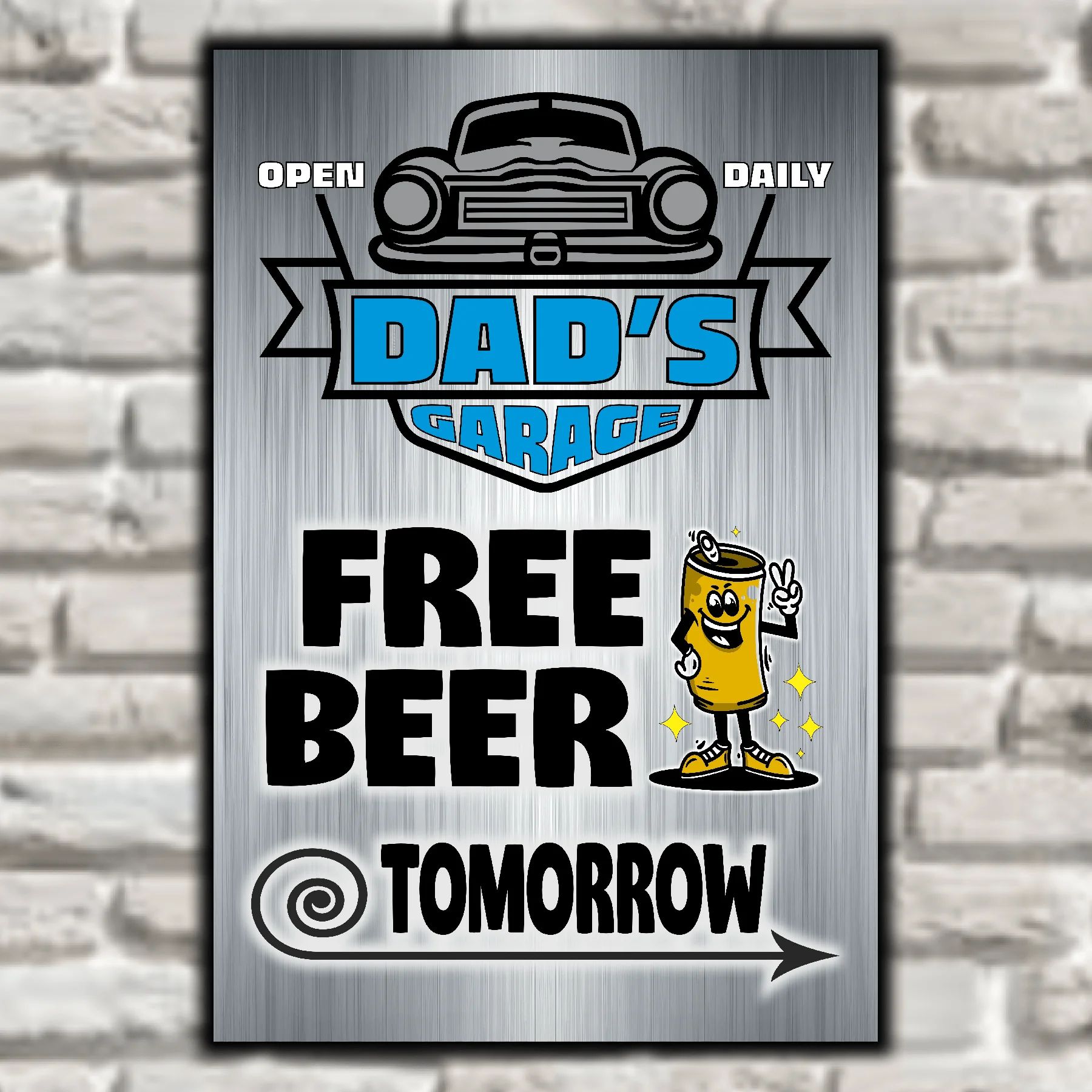DAD's GARAGE ~ FREE BEER TOMORROW 8