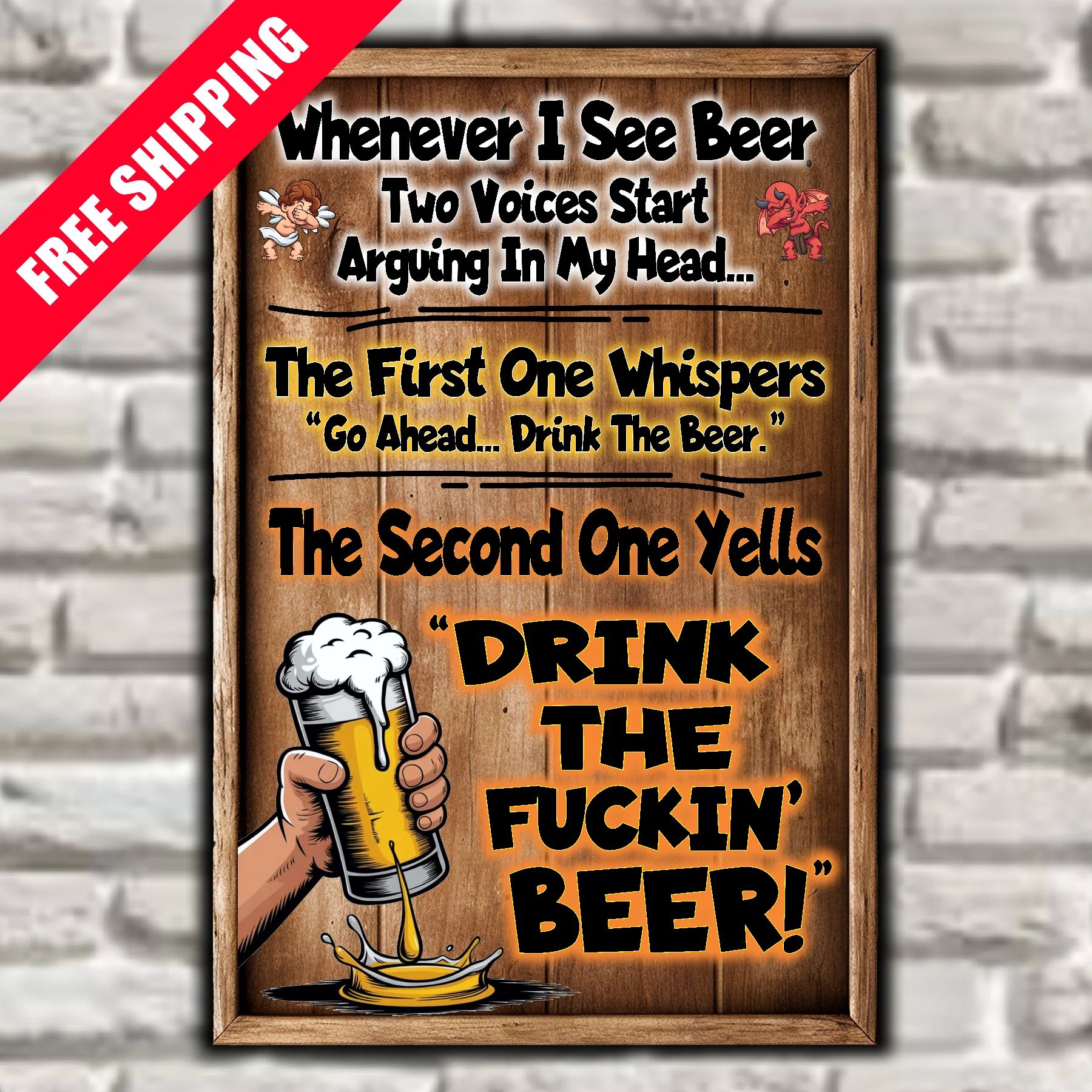 Whenever I See Beer, Two Voices Start Arguing In My Head...