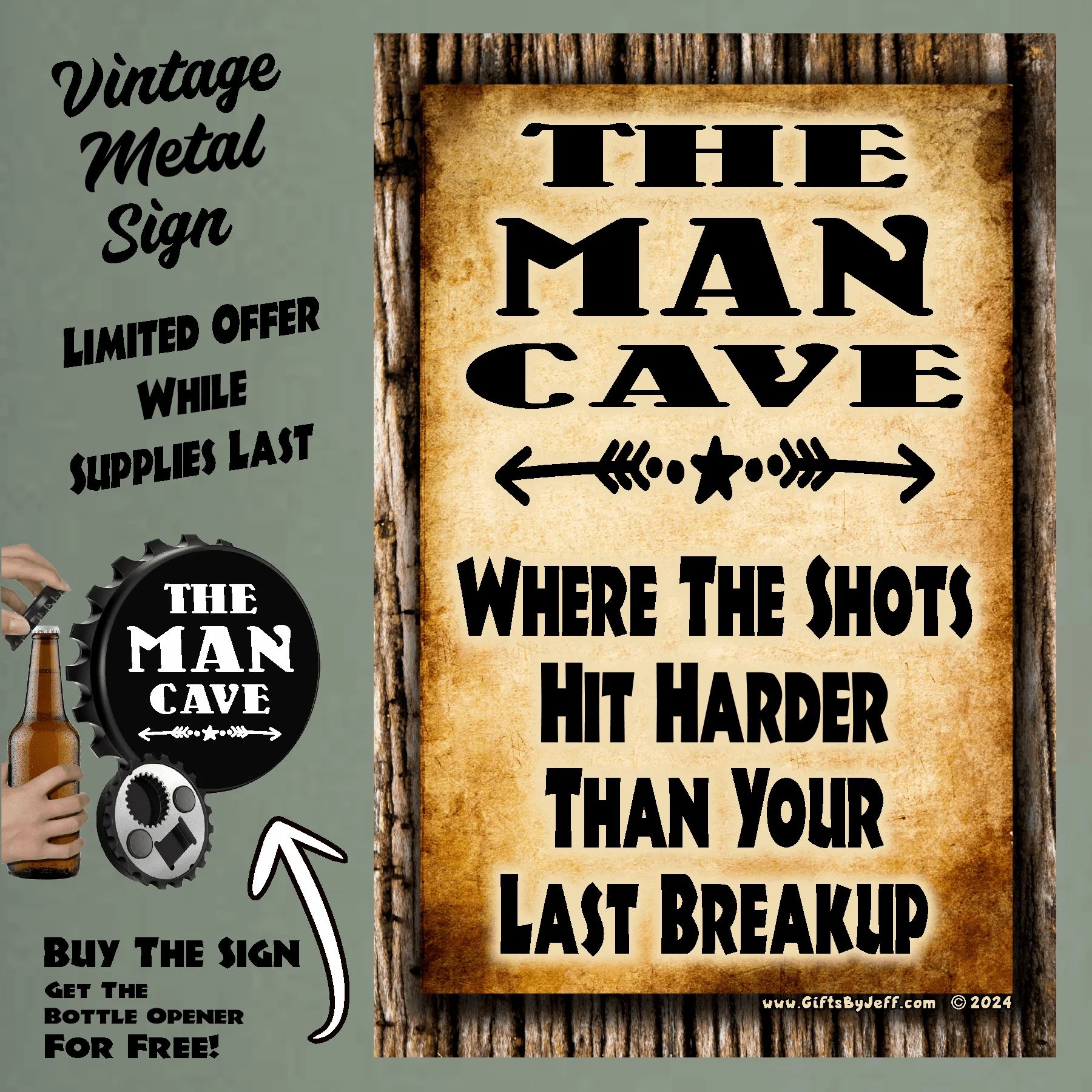 Man Cave, Where The Shots Hit Harder Than Your Last Breakup FBO