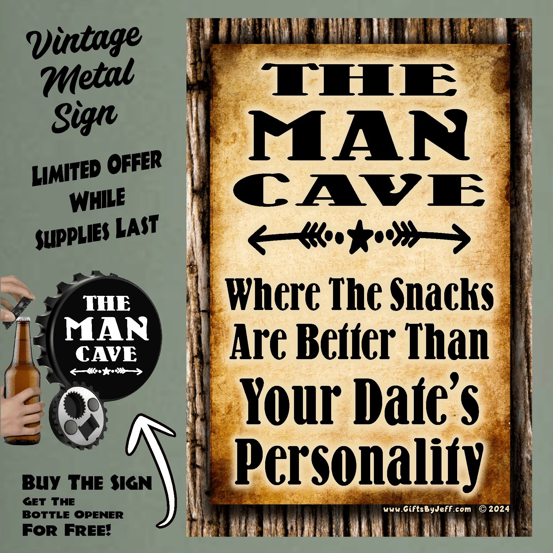 Man Cave, The Snacks Are Better FBO