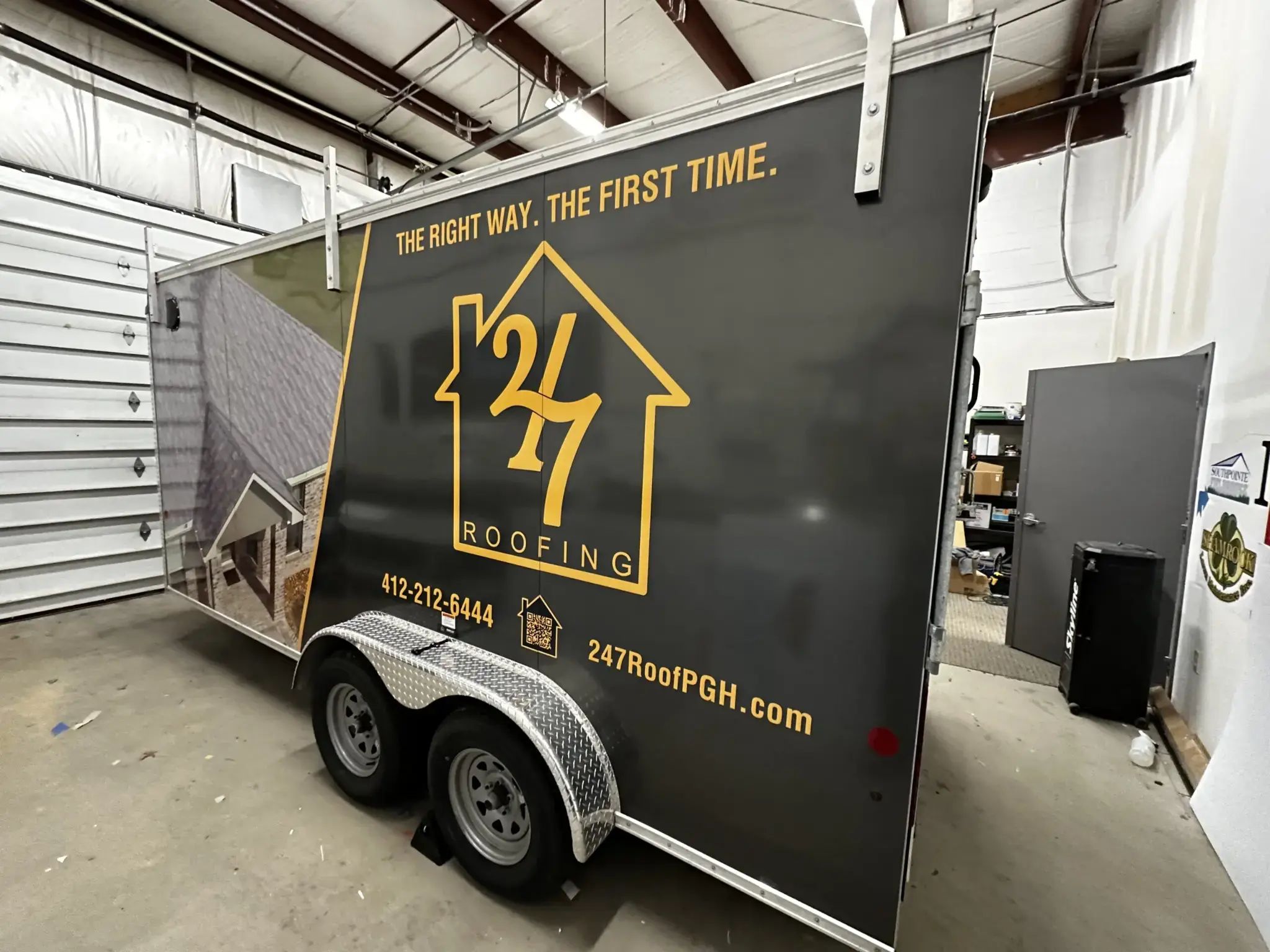 Enclosed Trailer Graphics & Full Canvas Wraps