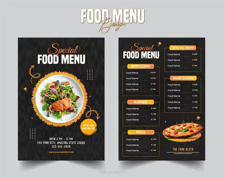 Professional Menu Design & Full-Service Printing 6