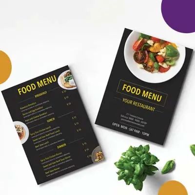 Professional Menu Design & Full-Service Printing 5