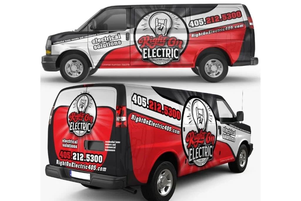Electrical Contractor Van Lettering