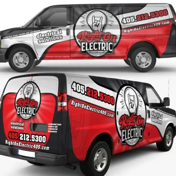 Electrical Contractor Van Lettering