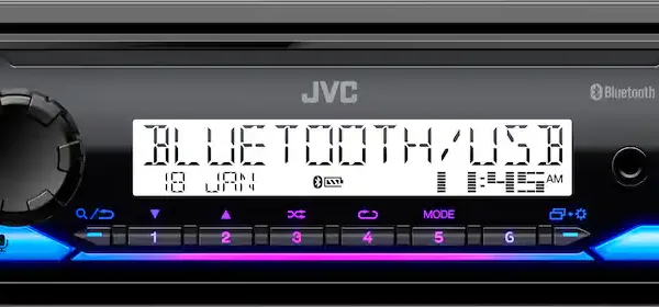 JVC KD-X38MBS Marine-Rated Digital Media Receiver with Bluetooth