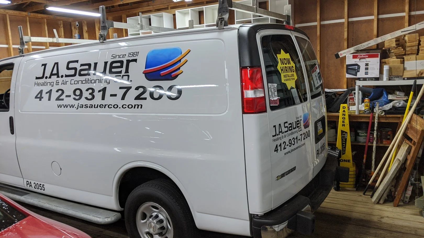 Mechanical & HVAC Service Van Lettering 2