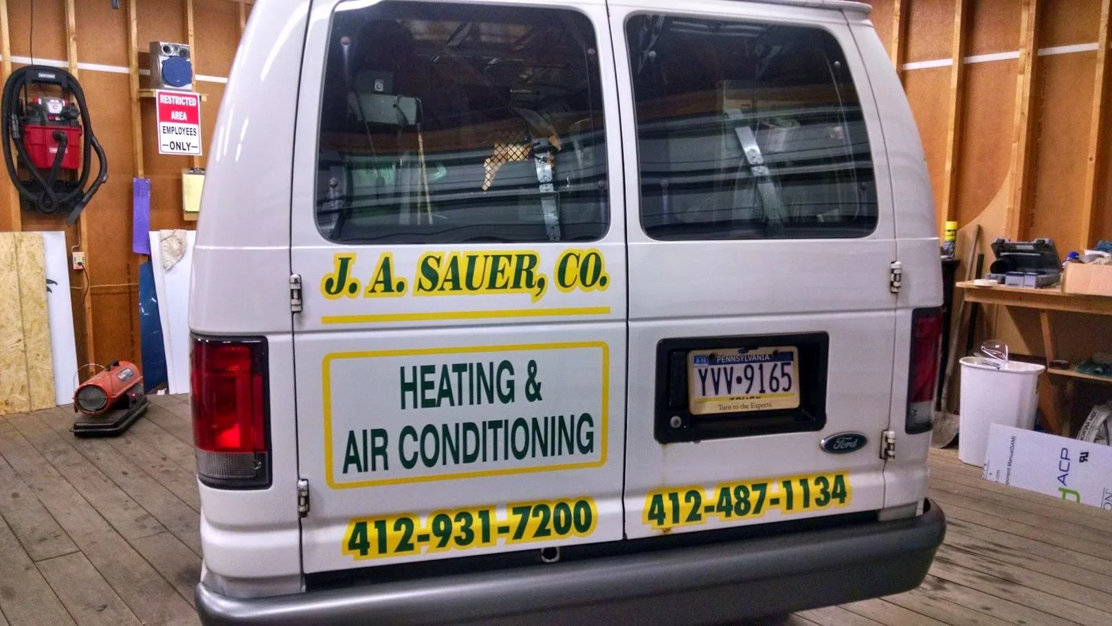 Mechanical & HVAC Service Van Lettering 3